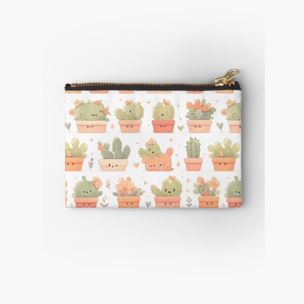 Item preview, Happy Green Cactus Kawaii Illustrate Of Pretty Cactusses Pattern designed and sold by 18tokwa.
