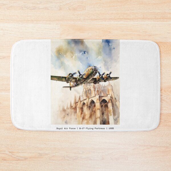 Item preview, B-17 Flying Fortress RAF WWII Bomber Vintage Art Print designed and sold by PicTechNowArt.