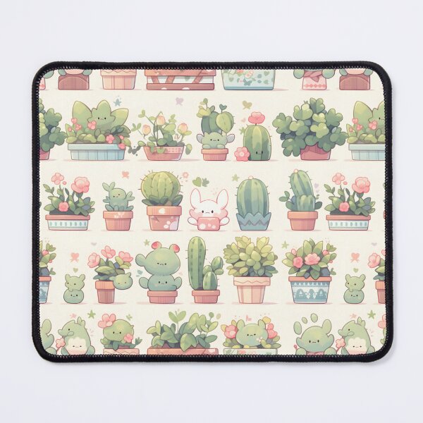 Item preview, Cactus Kawaii Pretty Cactusses Green Pattern designed and sold by 18tokwa.