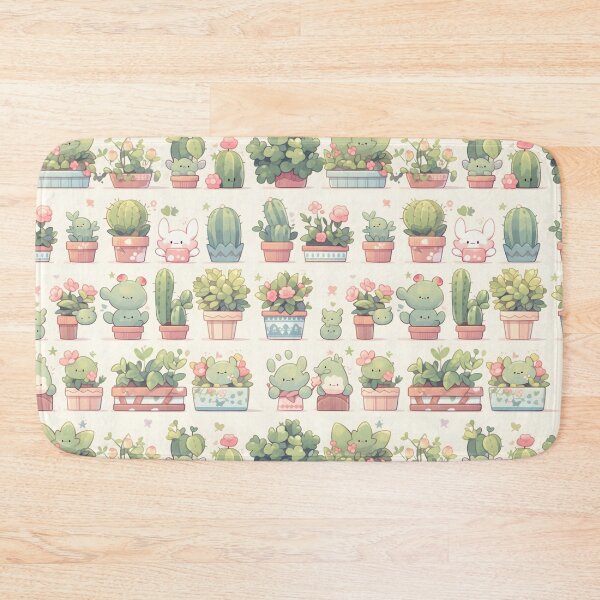 Item preview, Cactus Kawaii Pretty Cactusses Green Pattern designed and sold by 18tokwa.