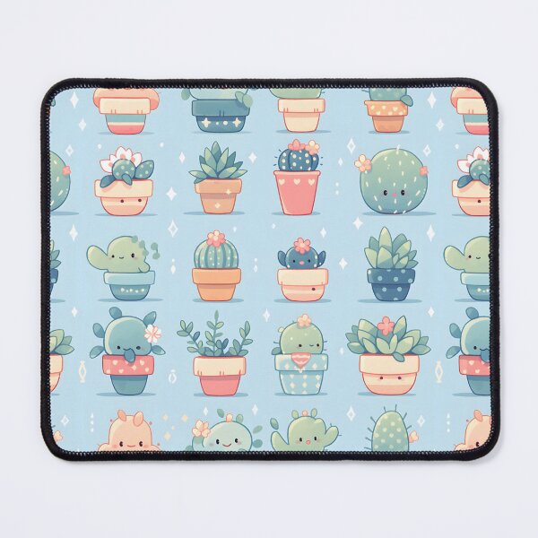 Item preview, Blue Theme Of Cactus Kawaii Pretty Cactusses Pattern designed and sold by 18tokwa.