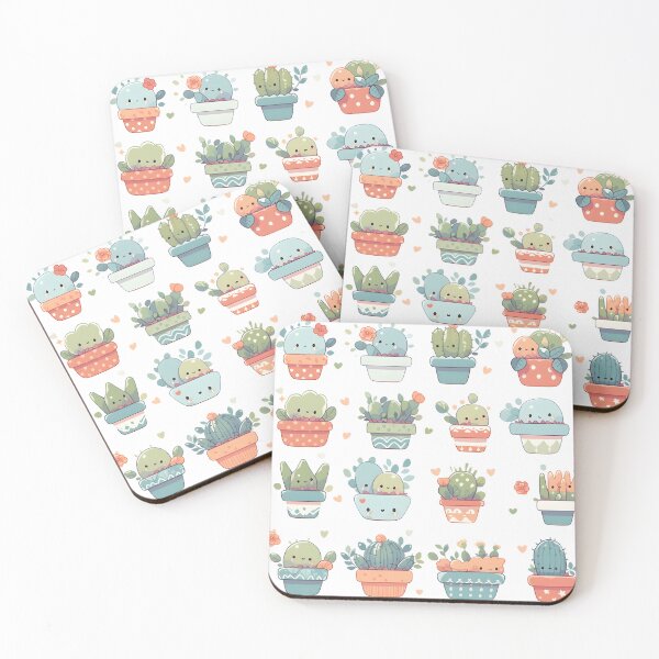 Item preview, Cute Adorable Cactus Kawaii Pretty Cactusses Pattern designed and sold by 18tokwa.