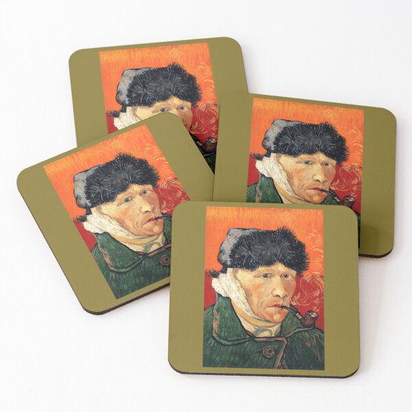 Item preview, Self-Portrait With Bandaged Ear And Pipe - Vincent Van Gogh 	 designed and sold by ltaljswqvp46.