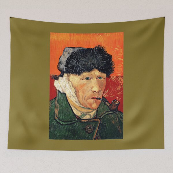 Item preview, Self-Portrait With Bandaged Ear And Pipe - Vincent Van Gogh 	 designed and sold by ltaljswqvp46.