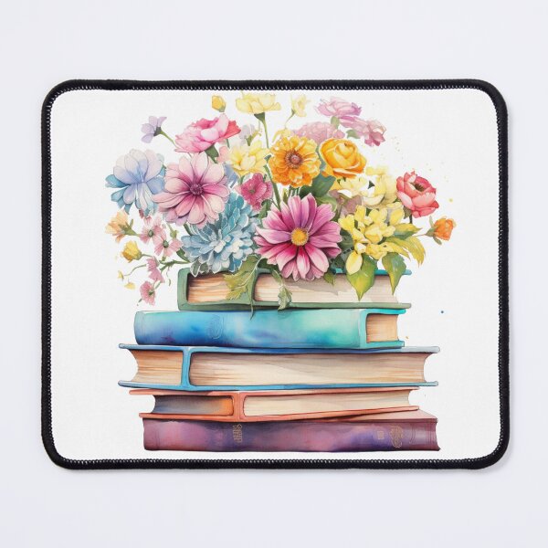 Item preview, Pastel Flowers on Books designed and sold by aurahealing.