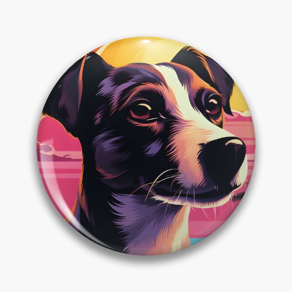 Item preview, Jack Russell dog Sits at Sunset on the Beach designed and sold by Je-we.
