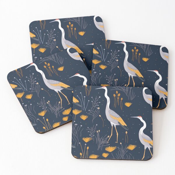 Item preview, Three Asian Pacific Cranes Digital Pattern designed and sold by zolarche.