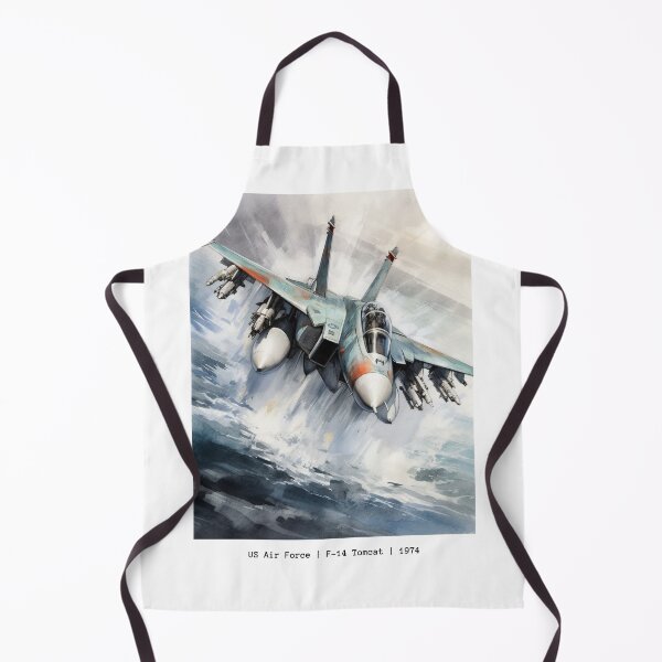 Item preview, F-14 Tomcat US Air Force 1974 Jet Watercolour Painting designed and sold by PicTechNowArt.