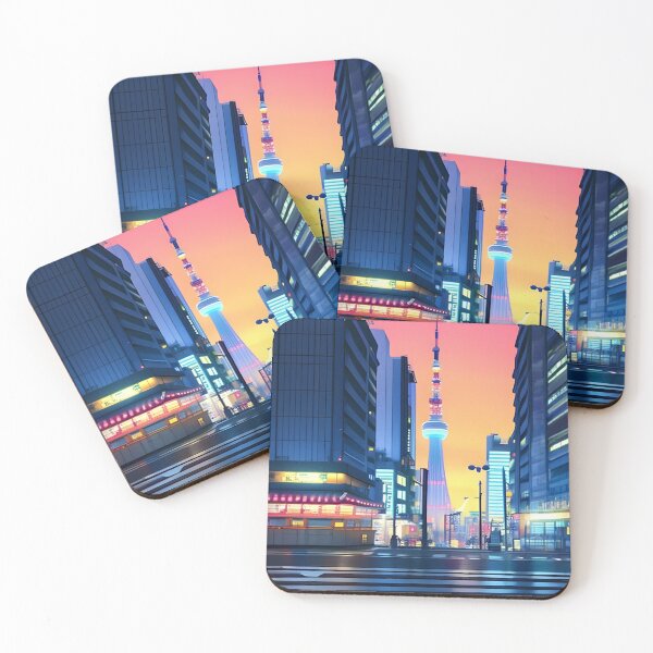 Item preview, Pastel Tokyo: A Lofi Chill Dreamy Cityscape designed and sold by diamondmilk.