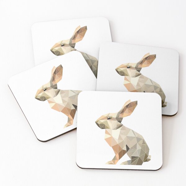 Item preview, geometric colorful rabbit designed and sold by Fantes.
