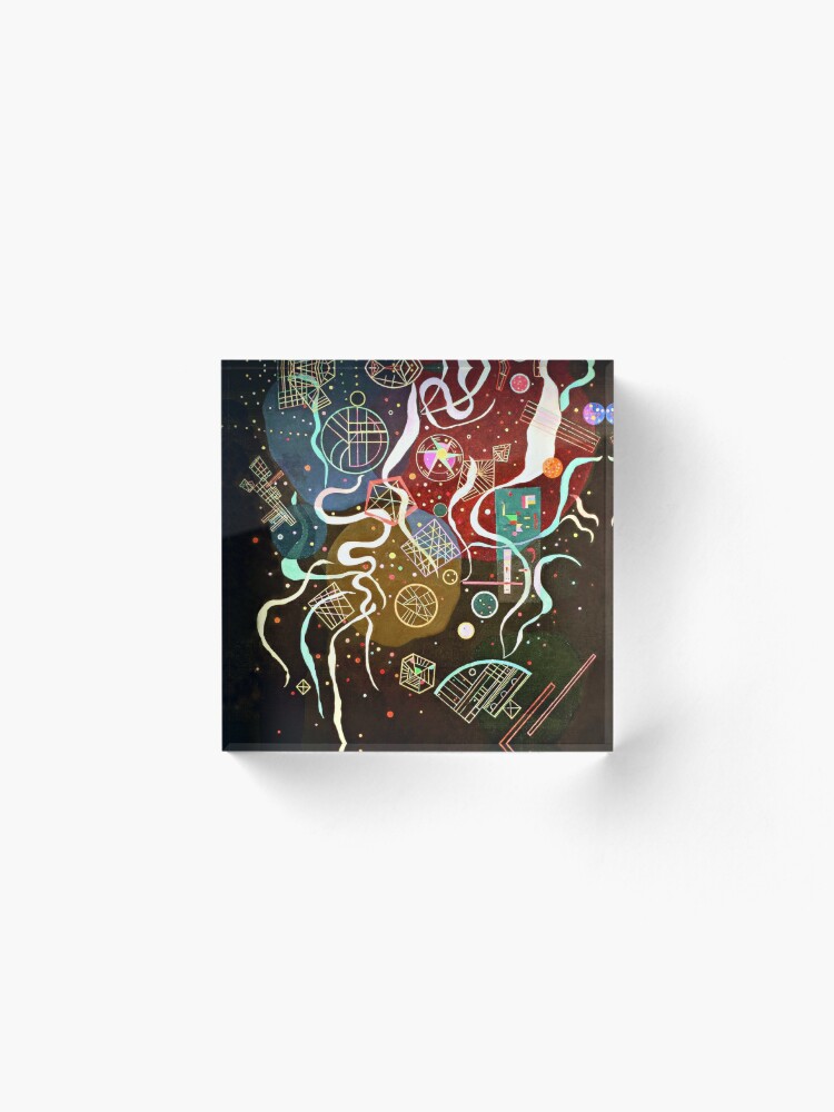Alternate view of Kandinsky - Movement I, abstract art Acrylic Block