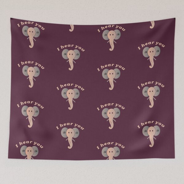 Item preview, Elephant with minimalist gradients indicating that it listens to you designed and sold by ARVM.
