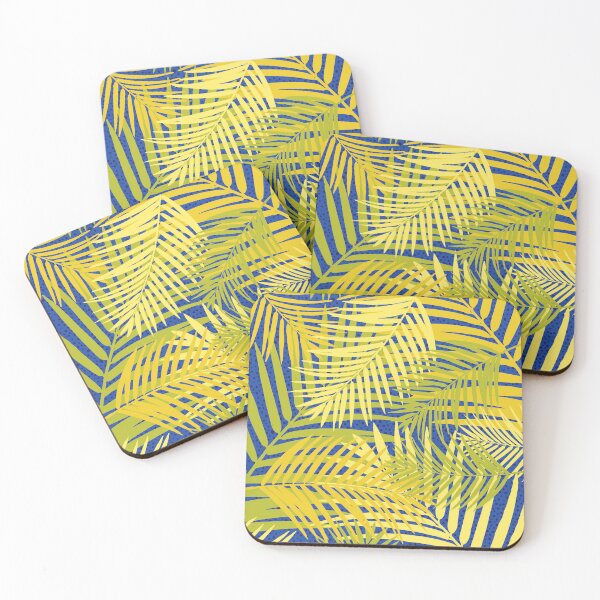 Item preview, Vivid Yellow Palms Digital Pattern designed and sold by zolarche.