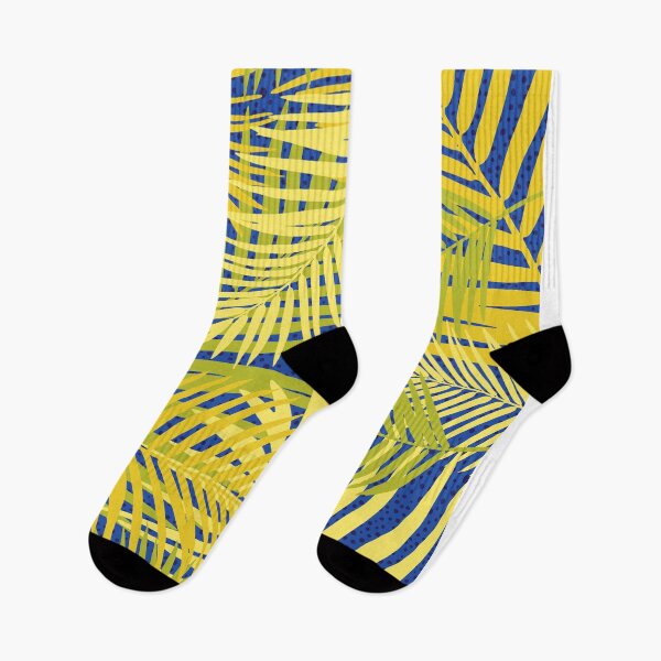 Item preview, Vivid Yellow Palms Digital Pattern designed and sold by zolarche.