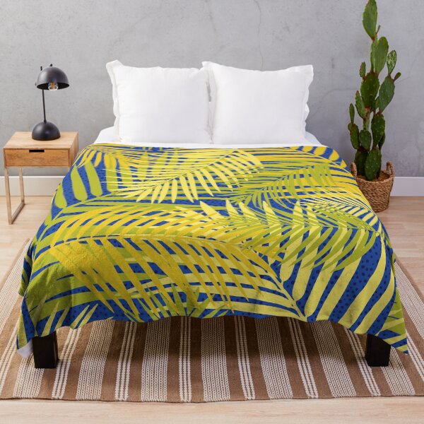 Item preview, Vivid Yellow Palms Digital Pattern designed and sold by zolarche.