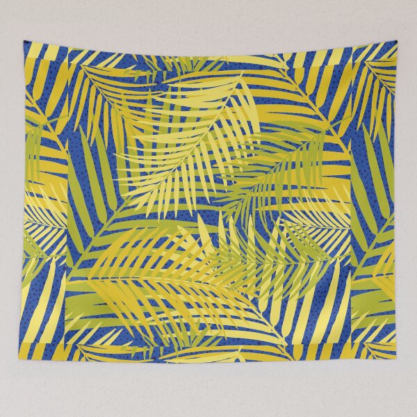 Item preview, Vivid Yellow Palms Digital Pattern designed and sold by zolarche.