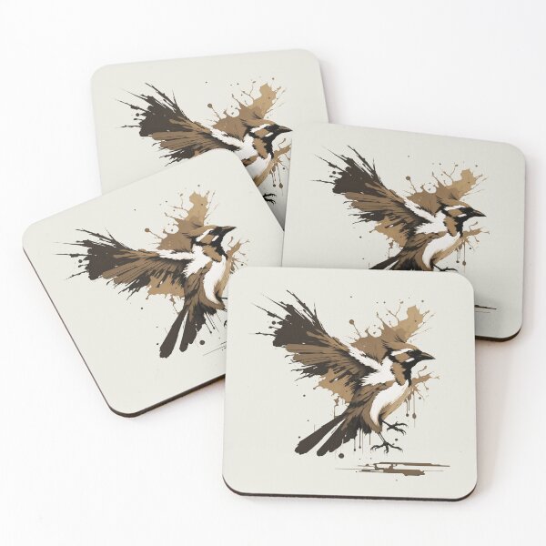 Item preview, Sepia Blue jay flying bird digital art — Animals designed and sold by BacalhanzZz.