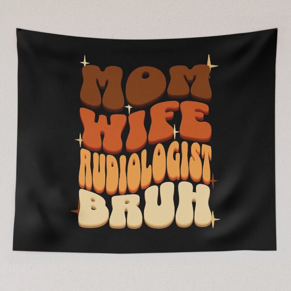Item preview,  Mom Wife Audiologist Bruh, Retro Colorful Mommy design designed and sold by BYNDART.