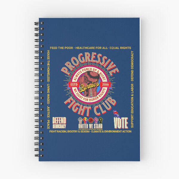Item preview, PMD01019 Progressive Movement Designs Bernies Progressive Fight Club V4 boxing gloves design shows you support human rights democracy progressive goals for Progressives Democrats Independents designed and sold by ProgressiveLeft.