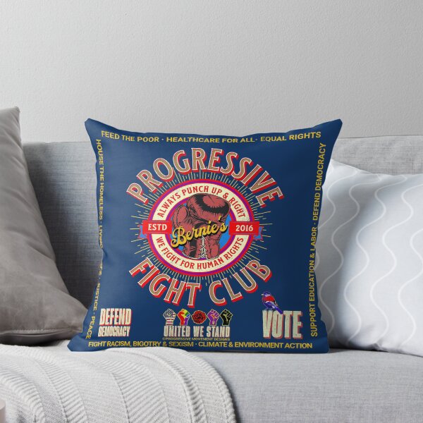 Item preview, PMD01019 Progressive Movement Designs Bernies Progressive Fight Club V4 boxing gloves design shows you support human rights democracy progressive goals for Progressives Democrats Independents designed and sold by ProgressiveLeft.