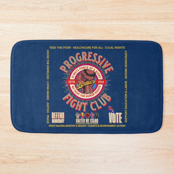 Item preview, PMD01019 Progressive Movement Designs Bernies Progressive Fight Club V4 boxing gloves design shows you support human rights democracy progressive goals for Progressives Democrats Independents designed and sold by ProgressiveLeft.