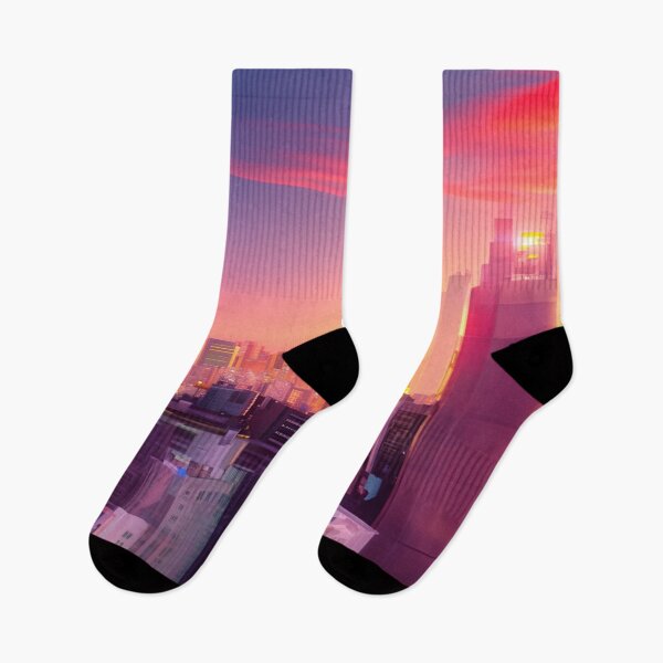 Item preview, Tokyo Lofi Chill Dreamy Cityscape at Sunset designed and sold by diamondmilk.