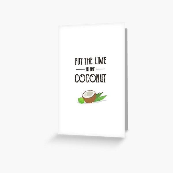 Coconut Bra | Greeting Card