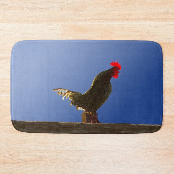 Item preview, Rooster crowing in the morning. Image made using lines. designed and sold by EdgyEdgeArt.