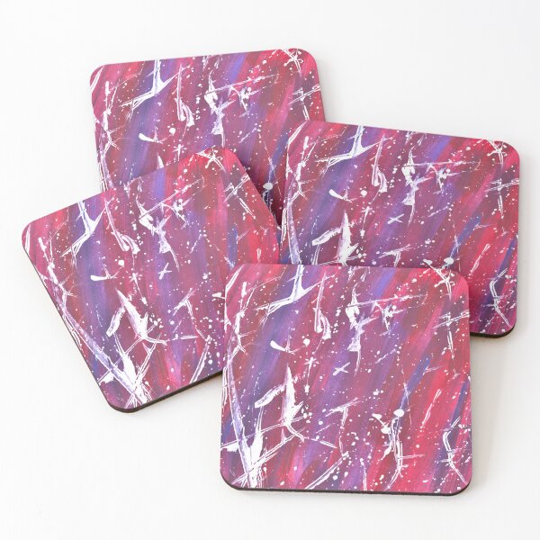 Item preview, Abstract Brushstroke Palette Knife Splatter Painting Pink designed and sold by abstractwhimsy.