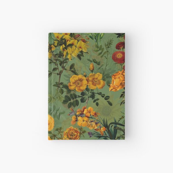 Item preview, Green Vintage Botanical Summer Roses Garden NightGarden  designed and sold by UtArt.