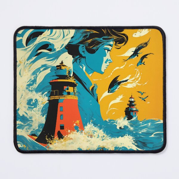 Item preview, Seaside Serenity - Embracing the Majestic Lighthouse at Sea designed and sold by DimHel2.