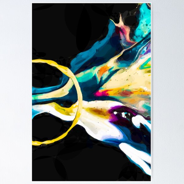 Item preview, Colourful coffee splash. Image made using elipses. designed and sold by EdgyEdgeArt.