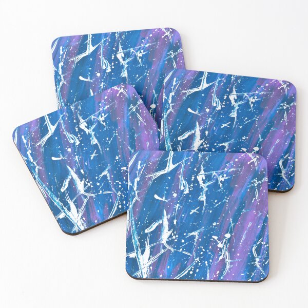 Item preview, Abstract Brushstroke Palette Knife Splatter Painting Purple designed and sold by abstractwhimsy.