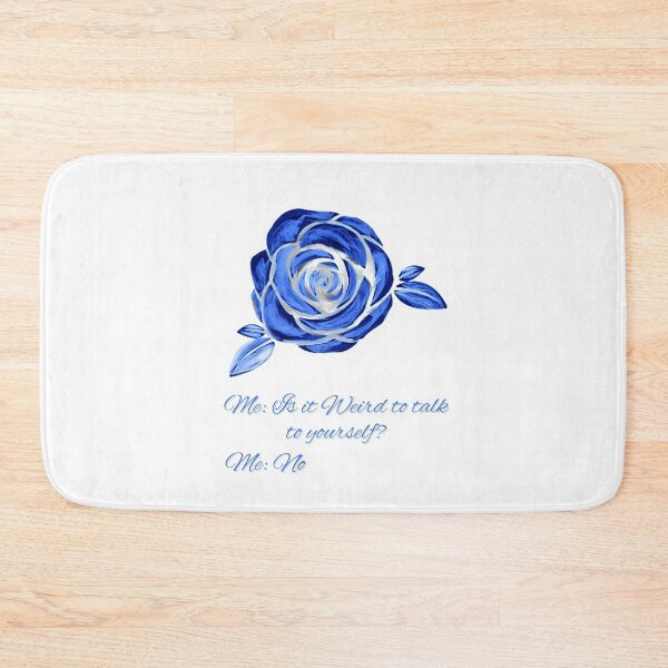 Item preview, Weird To Talk To Self? Large Blue Rose designed and sold by IvaRenee.