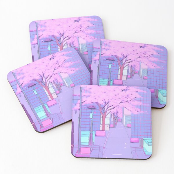 Item preview, Pastel Pink and Blue Dreamy Tokyo Streets designed and sold by diamondmilk.