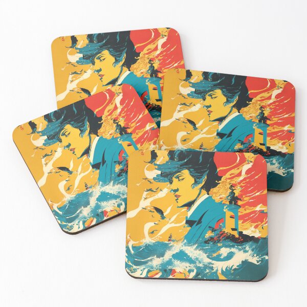 Item preview, Oceanic Expressions - Exploring Abstract Portraits Amidst the Sea designed and sold by DimHel2.
