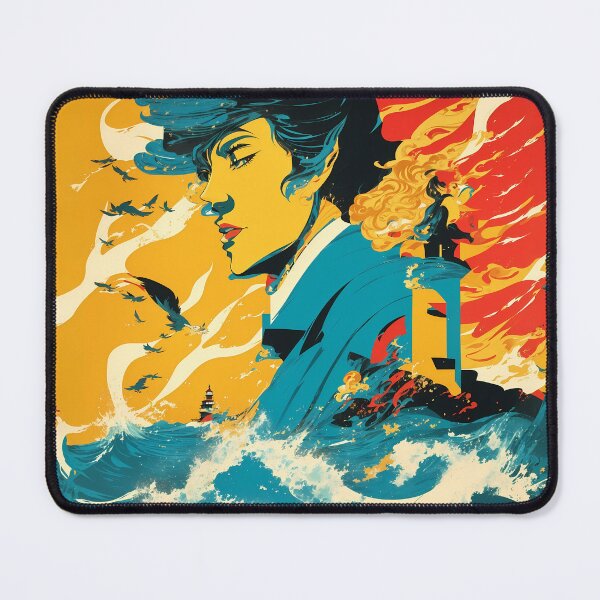 Item preview, Oceanic Expressions - Exploring Abstract Portraits Amidst the Sea designed and sold by DimHel2.