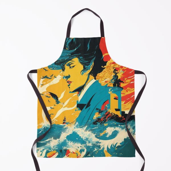Item preview, Oceanic Expressions - Exploring Abstract Portraits Amidst the Sea designed and sold by DimHel2.