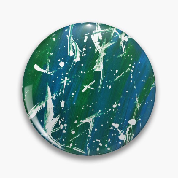 Aperçu de l'œuvre Coup de pinceau abstrait couteau à palette éclaboussures peinture vert créée et vendue par abstractwhimsy.