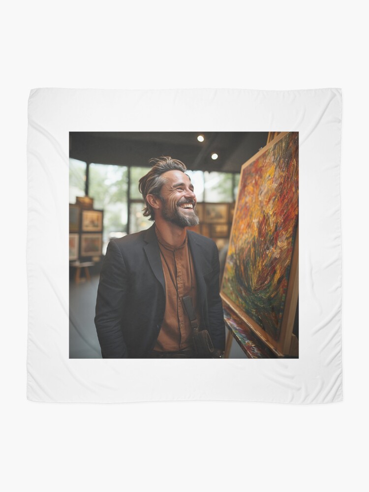 Thumbnail 2 of 3, Scarf, Personal AI Assistant Developer - Personalized AI Developer designed and sold by TheBrainArt.