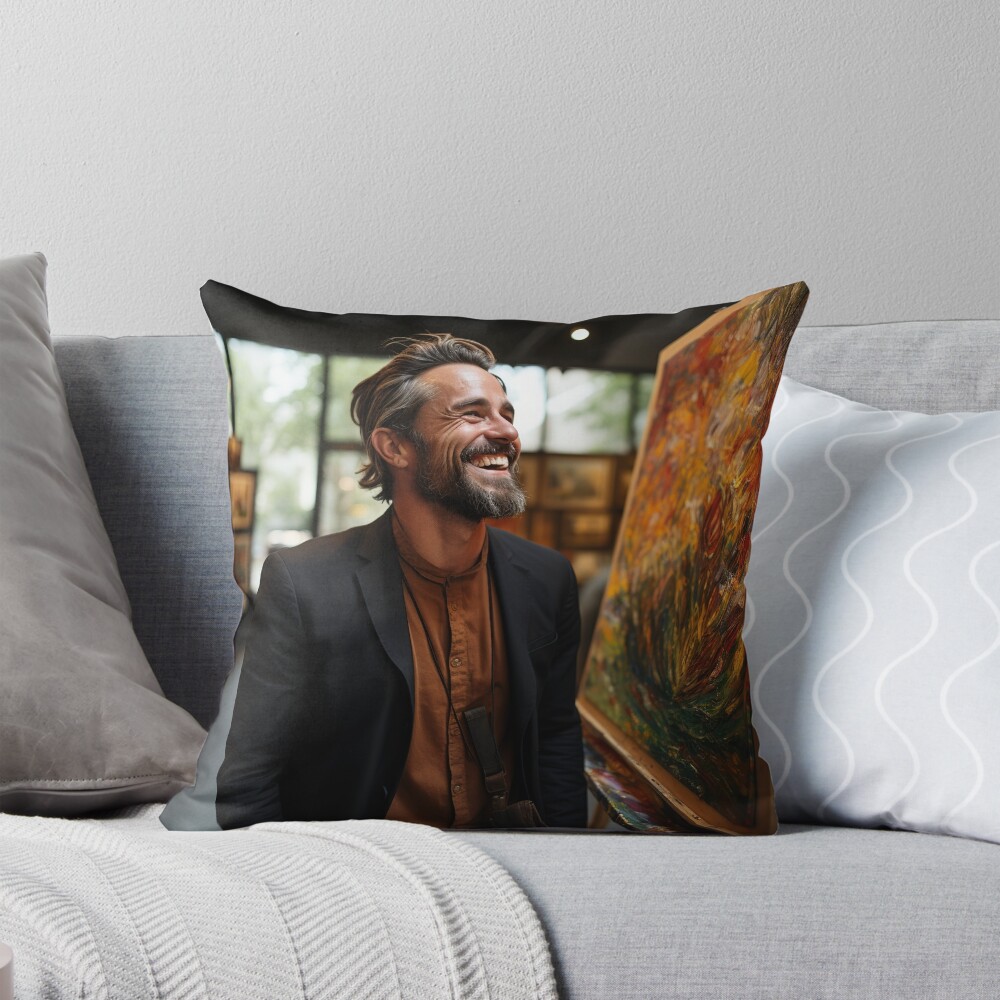 Item preview, Throw Pillow designed and sold by TheBrainArt.