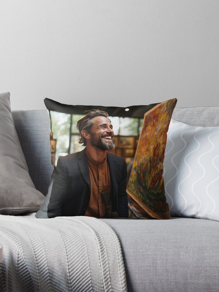 Thumbnail 1 of 4, Pillow, Personal AI Assistant Developer - Personalized AI Developer designed and sold by TheBrainArt.