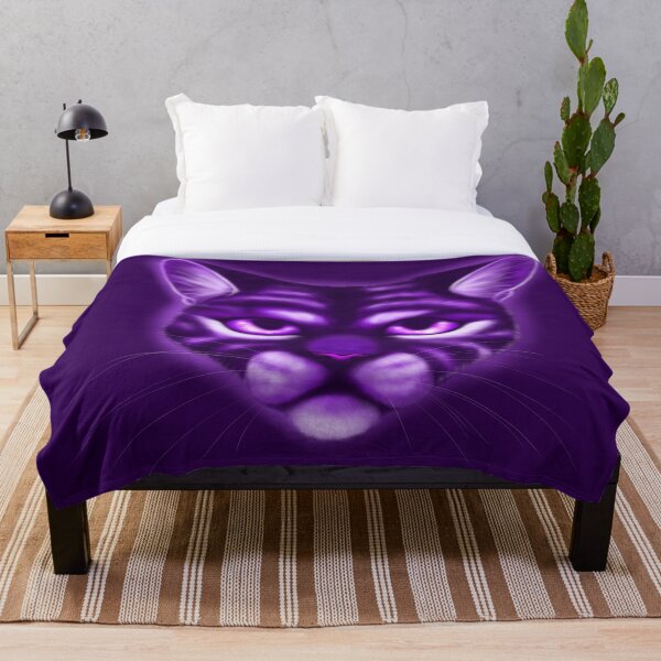 Item preview, Purple cat face digital painting designed and sold by Vitooka.