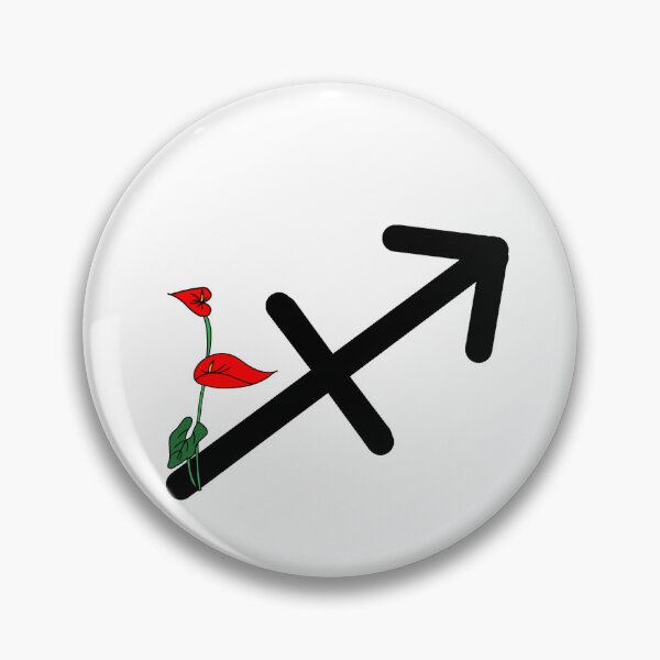 Item preview, Sagittarius zodiac sign with laceleaf flowers designed and sold by AmyJStickers.