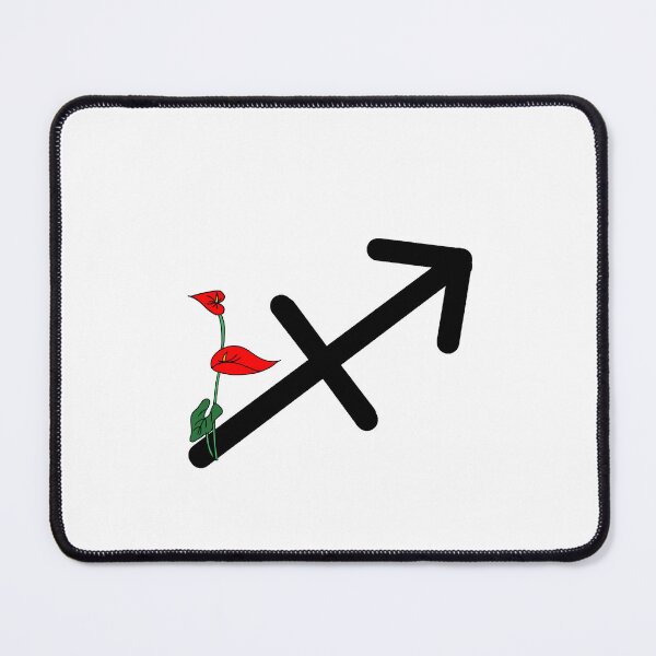 Item preview, Sagittarius zodiac sign with laceleaf flowers designed and sold by AmyJStickers.