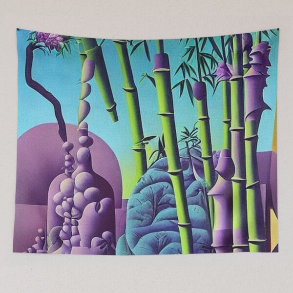 Item preview, Bamboo trees and the purple menace designed and sold by George Hutton Hunter.