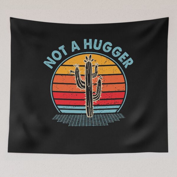 Item preview, Not A Hugger Funny Vintage Cactus Sarcastic designed and sold by mainana78.