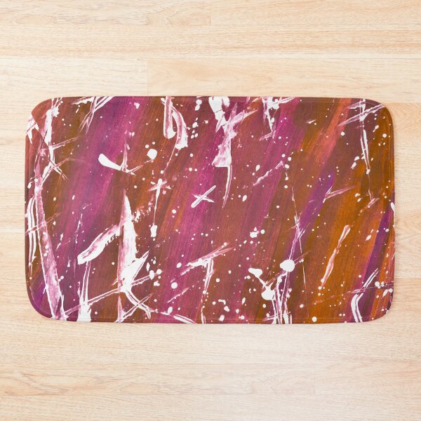 Item preview, Abstract Brushstroke Palette Knife Splatter Painting Orange designed and sold by abstractwhimsy.