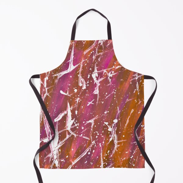 Item preview, Abstract Brushstroke Palette Knife Splatter Painting Orange designed and sold by abstractwhimsy.