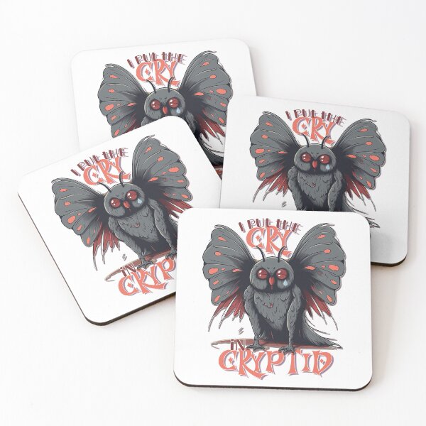 Item preview, Mothman: I Put The Cry In Cryptids designed and sold by Bug & Brush.
